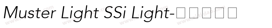 Muster Light SSi Light字体转换